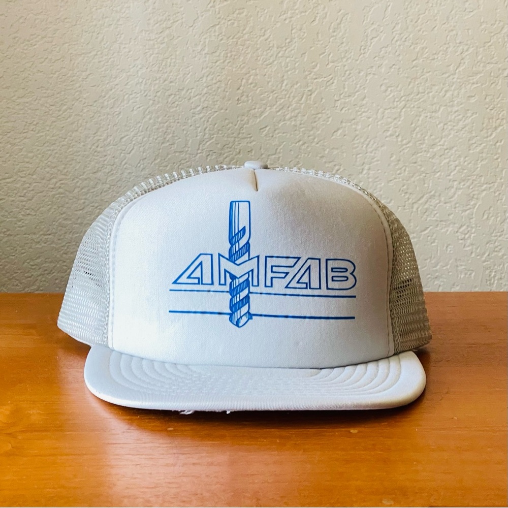 Vintage Mesh Snapback AMFAB Trucker Hat.